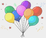 #1614 - 5/8" Custom - Design Your Own - Birthday Stripes #1614 - 5/8" Custom - Design Your Own - Birthday Stripes