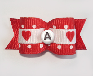 #1783 - 5/8" Custom - Sweet Hearts & Dots - Choose Your Letter #1783 - 5/8" Custom - Sweet Hearts & Dots - Choose Your Letter