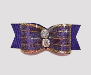#2170 - 5/8" Dog Bow - Razzle Dazzle, Majestic Purple