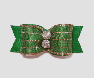#2171 - 5/8" Dog Bow - Razzle Dazzle, Hunter Green