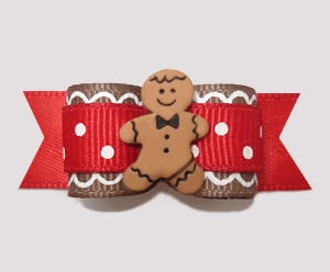 #2503 - 5/8" Dog Bow - Sweet Gingerbread Sprinkle