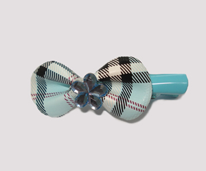 #BAR000999 - Dog Clip - Casual Plaid, Blue