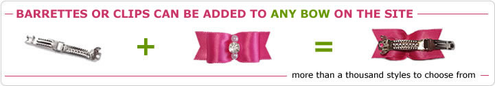 Add A Barrette Or Clip To Any Bow!