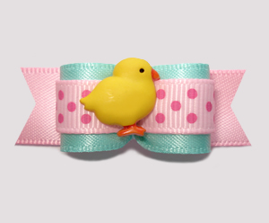 #2702 - 5/8" Dog Bow - So Cute! Little Spring Chick