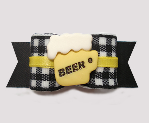 #2961 - 5/8" Dog Bow- A Cool Brew For You, Frothy Beer