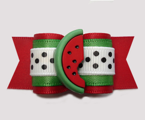 #A7366- 7/8" Dog Bow - Burst of Good Taste, Sweet Red Watermelon