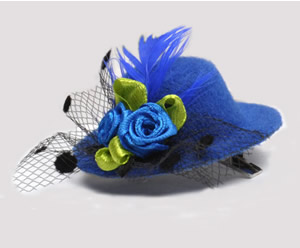 #TTD10 - Tiny Topper Dog Hat, Deluxe - Royal Blue