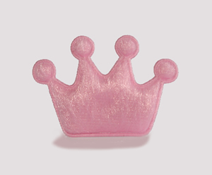#BAR01084-BP - Dog Clip - Royal Crown, Baby Pink