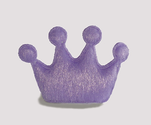 #BAR01085-P - Dog Clip - Royal Crown, Purple