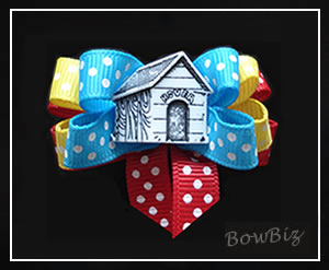 #BTQ350 - Boutique Dog Bow - In The Dog House