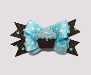 #BTQM170 - Mini Boutique Bow Blueberry 'n Chocolate Cupcake