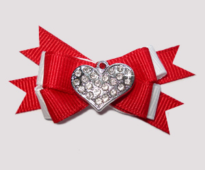 #BTQM818 - Mini Boutique Dog Bow My Special Valentine, Bling