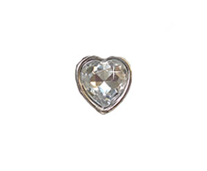 #DIYEM-4200 - Novelty Button Small Bling Heart