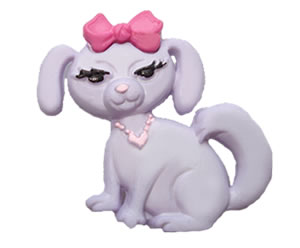 #DIYEM-4280 - Novelty Button Diva Pup; Lavender