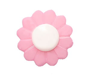 #DIYEM-4640 - Novelty Button Flower, Pink