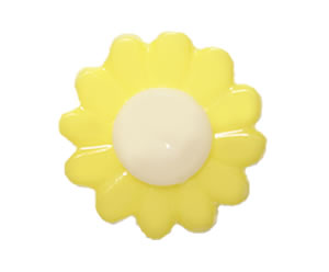 #DIYEM-4670 - Novelty Button Flower, Yellow
