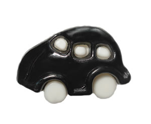 #DIYEM-4700 - Novelty Button Cool Car - Black