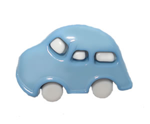 #DIYEM-4710 - Novelty Button Cool Car - Blue