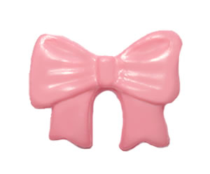 #DIYEM-4730 - Novelty Button Little Bow, Pink