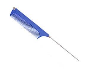 #G2959 - Telescopic Pin Tail Comb - Blue