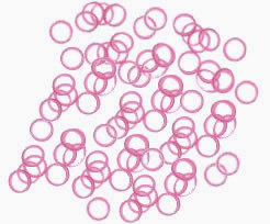 #G4977 - Latex Grooming Bands (Elastics) 5/16", Bubblegum Pink