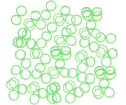#G4991 - Latex Grooming Bands (Elastics) 1/4", Green