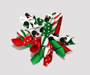 #KRK530 - Korker Dog Bow - Christmas Mickey
