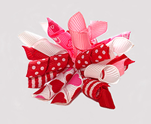 KRKM440 - Mini Korker Dog Bow - Pretty Pink Petals : Dog Bows