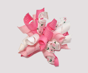 KRKM440 - Mini Korker Dog Bow - Pretty Pink Petals : Dog Bows