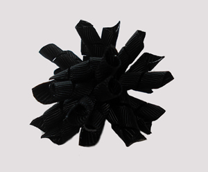 #KRKM580 - Mini Korker Dog Bow- Midnight Black