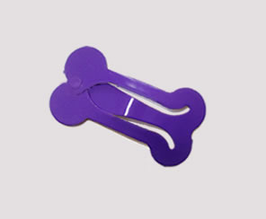 #SC0367 - Dog Snap Clip - Mini Bone, Pretty Purple