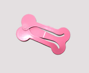 #SC0368 - Dog Snap Clip - Mini Bone, Pretty Pink