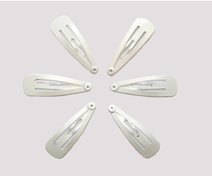 #SC0385 - Dog Snap Clips - Classic White, Set of 6