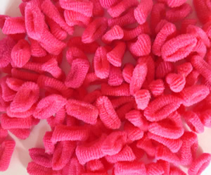 #SF0035 - MINI Scrunchies - Pink, 25 pc