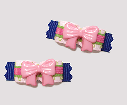 #T8825 - 3/8" Dog Bow - Cute Little Pink Ribbon