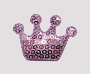 #BAR01075 - Dog Clip - Royal Crown, Sparkly Purple Sequin