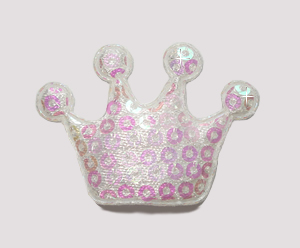 #BAR01078 - Dog Clip - Royal Crown, Sparkly Pearl Sequin
