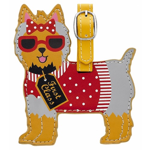 #LTYT - Leather Luggage Tag - Yorkshire Terrier